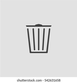 Trash can icon vector