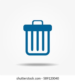 Trash can icon vector