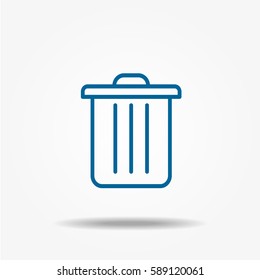 Trash can icon vector