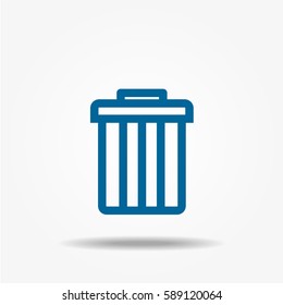 Trash can icon vector