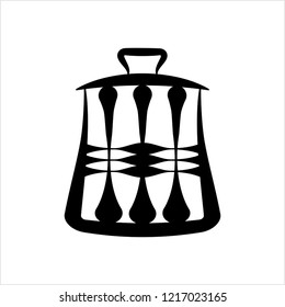 Trash Can Icon Vector Art Illustration