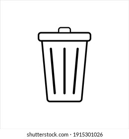 Trash Can Icon Vector. Delete Sign.