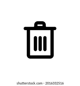 trash can icon vector trash can, delete icon