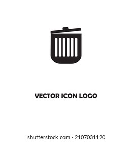 Trash can icon vector. Delete sign. Bin