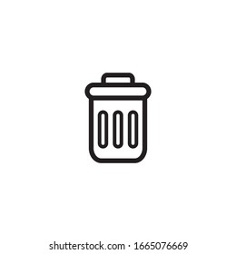 trash can icon vector design template