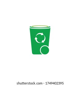 trash can icon vector design template and symbol
