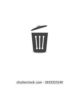 Trash Can icon vector design illustration Background