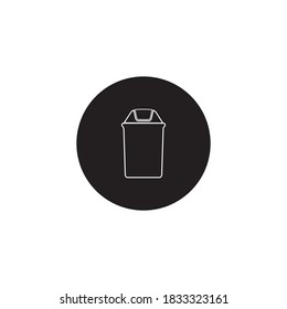 Trash Can icon vector design illustration Background