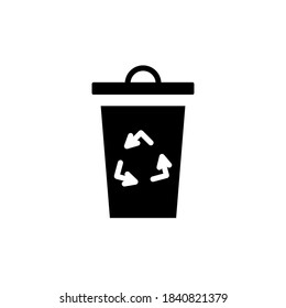 trash can icon vector design template isolated
