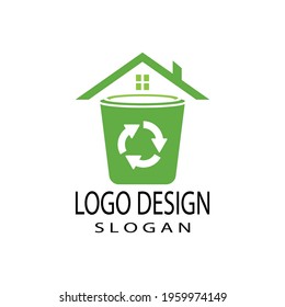 trash can icon vector design template and symbol