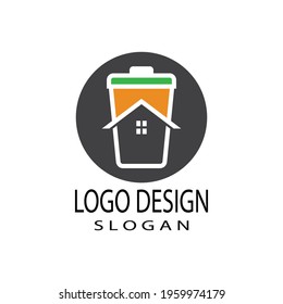 trash can icon vector design template and symbol