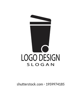 trash can icon vector design template and symbol
