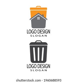 trash can icon vector design template and symbol