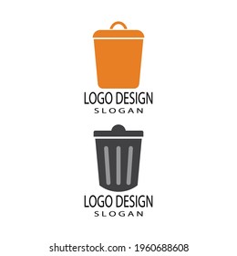 trash can icon vector design template and symbol