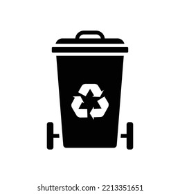 trash can icon vector design template in white background