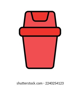 Trash can icon vector design template