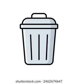 trash can icon vector design template simple and clean