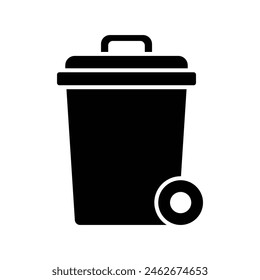 trash can icon vector design template simple and clean