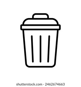 trash can icon vector design template simple and clean