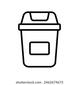 trash can icon vector design template simple and clean