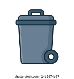 trash can icon vector design template simple and clean