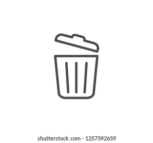 Trash can icon . Vector . Eps 10