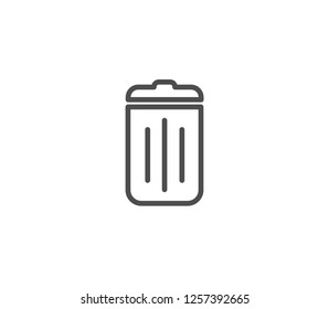 Trash can icon . Vector . Eps 10