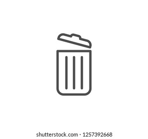 Trash can icon . Vector . Eps 10
