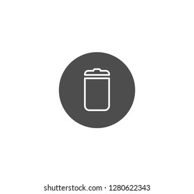 Trash can icon . Vector . EPS 10