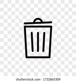 Trash can icon vector. Garbage sign