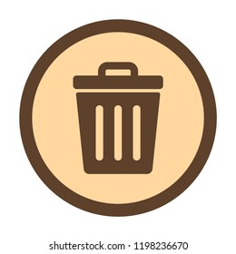 trash can icon. vector illustration