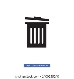 trash can icon vector illustration