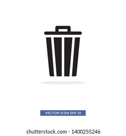 trash can icon vector illustration