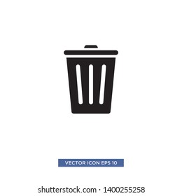 trash can icon vector illustration