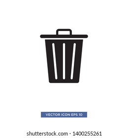 trash can icon vector illustration