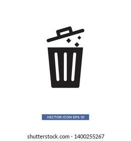 trash can icon vector illustration