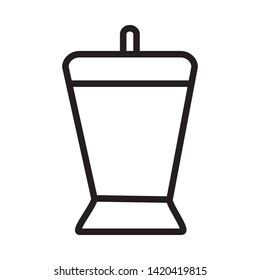 trash can  icon vector illustration template