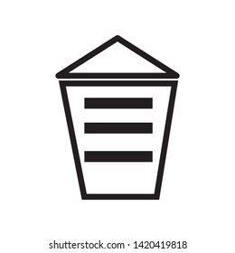 trash can  icon vector illustration template