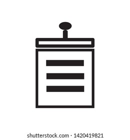 trash can  icon vector illustration template