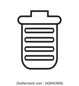 trash can  icon vector illustration template