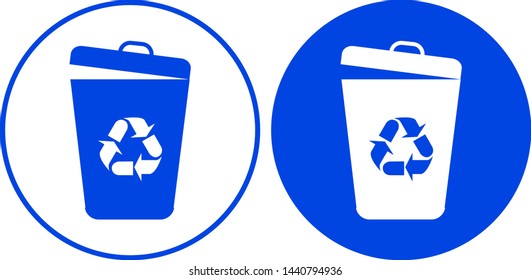 Trash can icon. Vector illustration