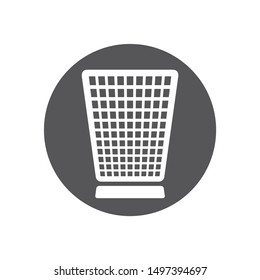 trash can icon, vector illustration