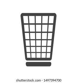 trash can icon, vector illustration
