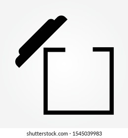 trash can icon vector illustration