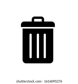 Trash can icon, vector illustration. Flat design style. vector trash can icon illustration isolated on white background, trash can icon Eps10. trash can icons graphic design vector symbols.