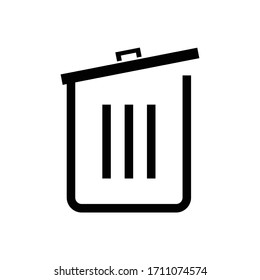 trash can icon vector illustration