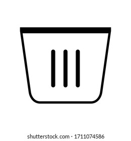 trash can icon vector illustration