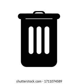 trash can icon vector illustration