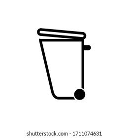 trash can icon vector illustration