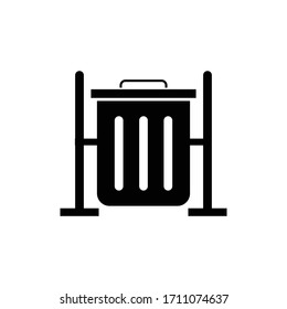 trash can icon vector illustration